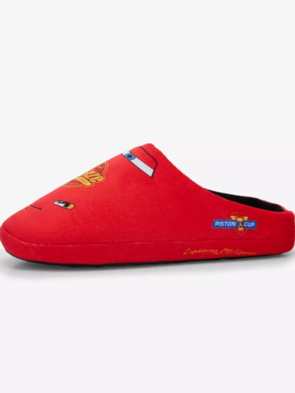 SIZE XL Disney Pixar Cars Lightning McQueen Men's Slippers Red